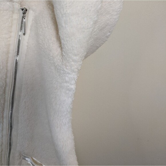Soft Surroundings Mikka Moto Sherpa Jacket Full Zip Size Medium - Picture 8 of 10